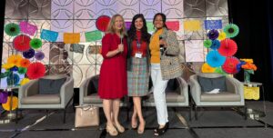 Diana Yañez, Janet Larsen, and Alexia Gomez at the Support, Educate, Recharge Latin@ Advisor Summit
